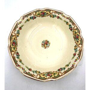 Vintage Mount Clemens Vegetable Bowl 8" Pink Blue Yellow